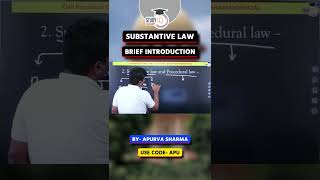 A Brief Introduction of Substantive Law  Apurva Sharma  StudyIQ Judiciary [upl. by Ennaeirb]