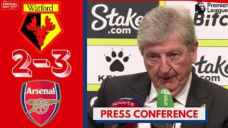 “THEY ARE GOOD” Roy Hodgson reacts to Watford 23 Arsenal  Press Conference [upl. by Emalia]