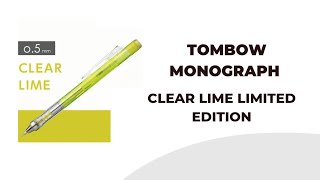 Tombow Monograph Clear Lime [upl. by Leonelle726]