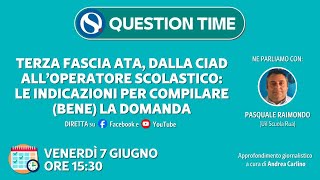 Terza fascia ATA dalla CIAD all’operatore scolastico le indicazioni per compilare la domanda [upl. by Hgiel]