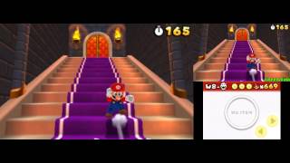 Super Mario 3D Land Backwards Long Jump up the stairs [upl. by Cayla]