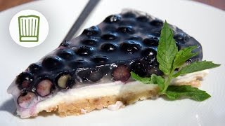 FrischkäseTorte mit BröselBoden und Blaubeeren chefkoch [upl. by Idas279]