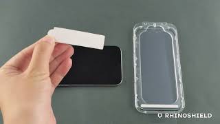 RHINOSHIELD 3D Impact Screen Protector Pro  Installation Tutorial [upl. by Aronow]