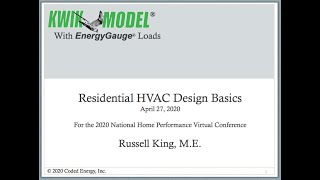 Part 1  Residential HVAC Design Basics [upl. by Aleacin]