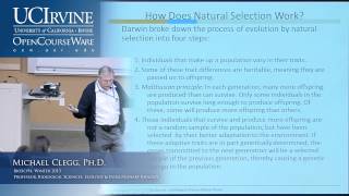 BioSci 94 Organisms to Ecosystems Lec 2 Evolution by Natural Selection [upl. by Dyolf]