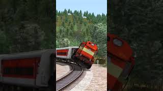 DIESEL TRAIN OVERSPEEDING AT HIGH SPEED 😱 train [upl. by Eunice]