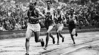 A Breathtaking finish between Emil Zátopek and Gaston Reiff in the 5000m  London 1948 Olympics [upl. by Reivilo]