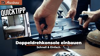 Drehkonsole Doppelsitzbank VW T5T6 einbauen Camper Ausbau [upl. by Adest]