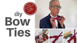 DIY Bow Ties  Streamlined Sewing Method [upl. by Beeck]