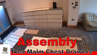 How To Put An Ikea Malm Chest Drawer Together Step By Step [upl. by Klemens]