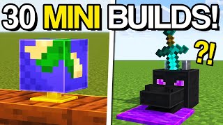 Minecraft 30 MINI Build Hacks amp Ideas [upl. by Oniuqa]