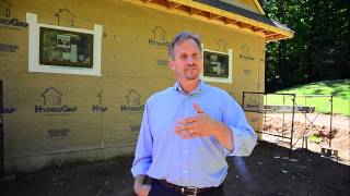 HydroGap® Drainable Houserwap Installation on a Custom Garage [upl. by Nicram115]