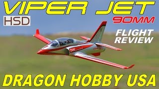 Dragon Hobby  HSD 90mm Viper Jet Full Flight Review By RCINFORMER [upl. by Bohannon]