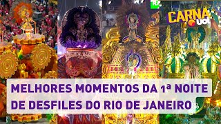 Carnaval 2023 Confira os melhores momentos da 1ª noite de desfiles na Sapucaí [upl. by Elyn]