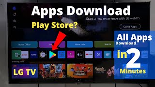 How do I download and install nonLG Content Store apps on my LG Smart TV [upl. by Haraf211]