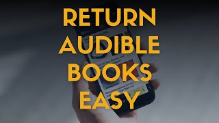 How to Return an Audible Book in 2024 Tutorial [upl. by Charlton]