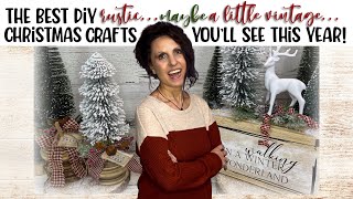 Let’s Make Some Rustic Vintage Style 🎄Christmas Decor  DIY Christmas Crafts 2024 [upl. by Appledorf]