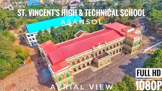 57 Drone Footage St Vincents High amp Technical School Asansol  India Exploration amp Photography [upl. by Volin839]