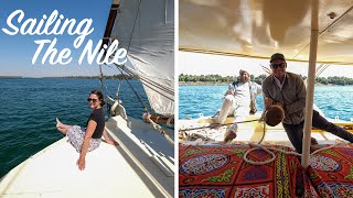 The BEST way to sail the Nile River in Egypt  3 Nights on a Felucca Aswan to Edfu [upl. by Morgun574]