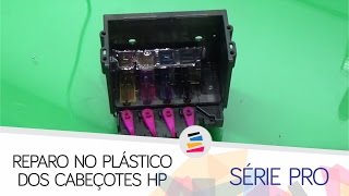 Tutorial RecuperaçãoRecuperar Cabeçote  Reparo no Plástico dos Cabeçotes HP Série PRO  SULINK [upl. by Blockus]