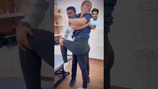 Lumbar rotation chiropracticchiropractor chiropractic couple couplegoals ytindiashorts tred [upl. by Filide]