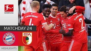 8GoalSpectacle Bayern Remains On Top  FC Bayern  FC Augsburg 53  MD 24 – Bundesliga 2223 [upl. by Doretta]