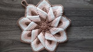 Presina Uncinetto Tutorial 💕🌷 Potholder Crochet  Agarradera Crochet  Pega Panela Croche [upl. by Block769]