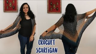 Crochet ScarfiganShrug Heart and Craft Free Pattern [upl. by Corinne93]