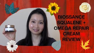 Biossance Squalene  Omega Repair Cream Review [upl. by Liatnahs]