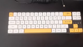 LTC NB 681 Nimbleback  Honey and Milk themed keycaps [upl. by Akem623]