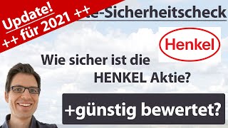 Henkel Aktienanalyse – Update 2021 Wie sicher ist die Aktie günstig bewertet [upl. by Olli]