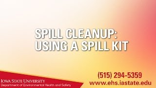 Spill Cleanup Using a Spill Kit [upl. by Brecher]