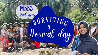 MBBS 2nd year  Surviving a normal day of MBBS   Govt medical college Kozhikode  NEET 2024 [upl. by Rayham150]