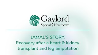 Jamals Story Recovery after a heart amp kidney transplant and leg amputation [upl. by Auqinaj]