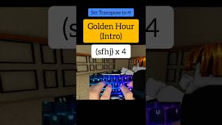 Golden Hour Easy Roblox Piano Tutorial [upl. by Aonehc]