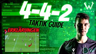 Super EFFEKTIV 🤓⚽ 442 Pro Taktik Guide mit Gameplay amp Erklärungen 🔥 FIFA 22 [upl. by Inattirb]