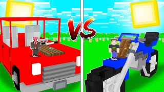 ARABA EV VS MOTOSİKLET EV 🚗🏍️  Minecraft [upl. by Maggy440]