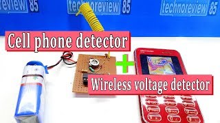 Cell phone detector amp wireless voltage detector  How to make [upl. by Oretos359]