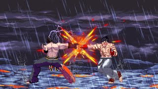 Kazuya Mishima vs Jin Kazama  Epic TEKKEN 8 Final Battle but MUGEN [upl. by Porta]