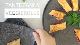 Easy Vegan Recept Tante Fanny Veggierolls [upl. by Romo]