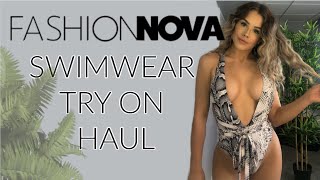 FASHION NOVA  SWIMSUIT TRY ON HAUL [upl. by Hteboj947]