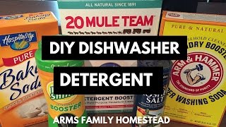 Homemade DIY Dishwasher Detergent [upl. by Milewski]