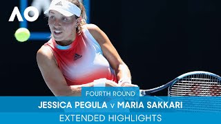 Jessica Pegula v Maria Sakkari Extended Highlights 4R  Australian Open 2022 [upl. by Nomelif]