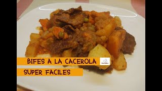 Bifes a la cacerola fáciles Todo en una cacerola [upl. by Grani]