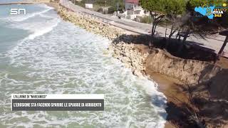 Lerosione costiera sta facendo sparire le spiagge di Agrigento lallarme lanciato da Mareamico [upl. by Hartzel]