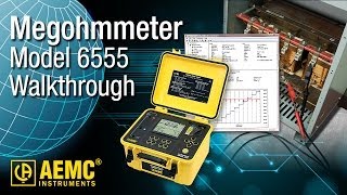 AEMC®  6555 Megohmmeter  15kv Megohmmeter Walkthrough [upl. by Saville283]