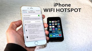 How to Turn on Wifi Hotspot on iPhone 6S5S78X [upl. by Googins]