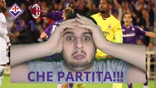 CHE PARTITA LA FIORENTINA VINCE CONTRO IL MILAN UNA PARTITA INCREDIBILE FIORENTINAMILAN 21 [upl. by Butta]