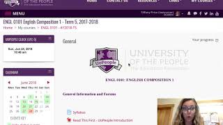 ENGL 0101 Welcome to UoPeople [upl. by Brier485]