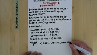 Boekwaarde en restwaarde Economiepaginacom [upl. by Etaner286]